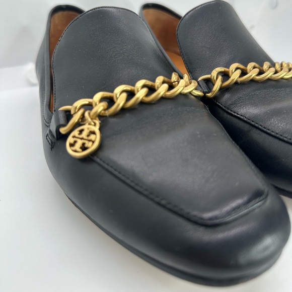 Tory Burch Mini Benton Leather Loafers Black Women's Size 7M - Picture 3 of 16
